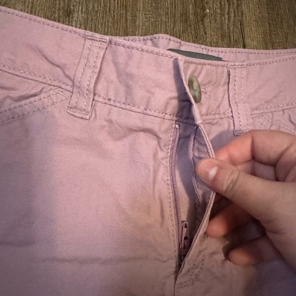 Women's Eddie Bauer Chino Shorts Size 4 Utility Style Mid Rise Mid Thigh - Picture 5 of 6